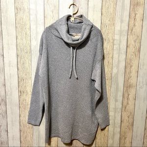 Vintage 80s/90s Mary Jane Marcasiano Cowl Neck Sparkle Tunic